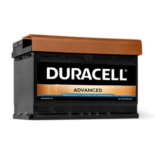 Duracell DA 72 Advanced Autobatterie 72Ah 12V