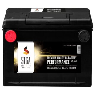 SIGA US Performance Autobatterie 60Ah 12V