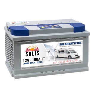 Solis Solarbatterie AGM 100Ah 12V